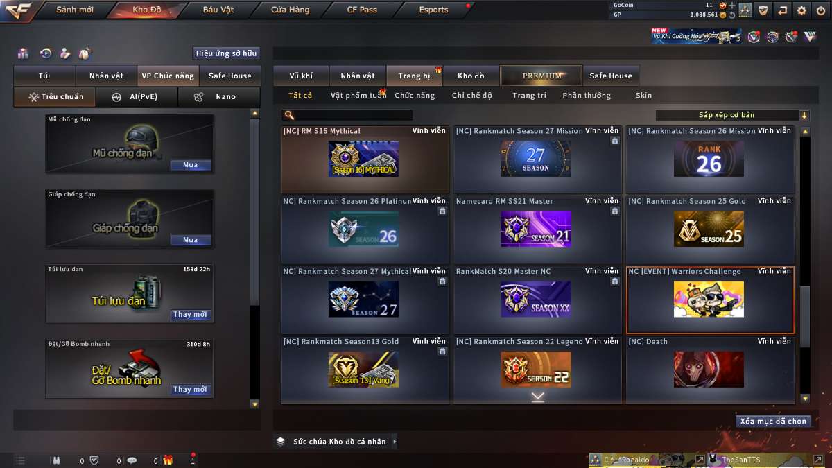 shop acc cf uy tin gia re